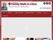 Tablet Screenshot of brevardfamilywalkinclinic.com